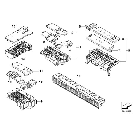 Boîtier - Pièce d'origine BMW 61108365530