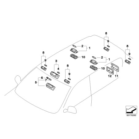 Boîtier - Pièce d'origine BMW 63316962036