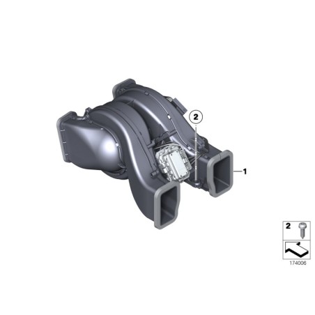 Moteur de soufflante HVAC avec boîtier - Pièce d'origine BMW 64119311853