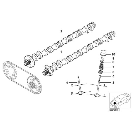 Poussoir hydraulique - Pièce d'origine BMW 11321748884