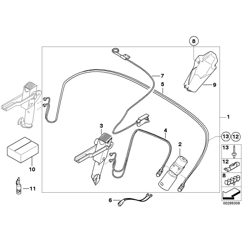 Kit de réparation du moteur hydraulique de toit - Pièce d'origine BMW 54347114081