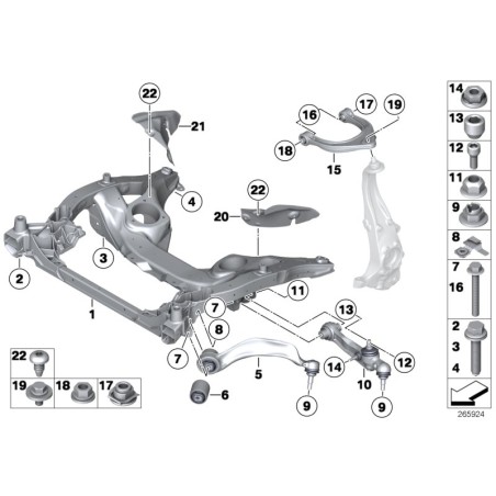 Roulement hydraulique - Pièce d'origine BMW 31126775145