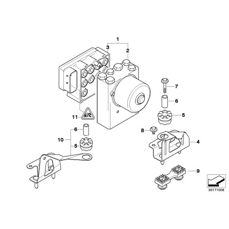 Unité hydro ASC / ABS - Pièce d'origine BMW 34516756287