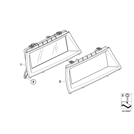 Moniteur de contrôle IDrive - Pièce d'origine BMW 65509289580 Moniteur de contrôle IDrive - Pièce d'origine BMW 65509289580