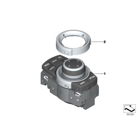 Unité de commande IDrive - Pièce d'origine BMW 65829205177