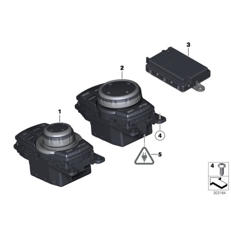 Unité de commande IDrive - Pièce d'origine BMW 65829206444