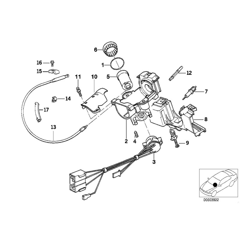 Interrupteur de démarrage - Pièce d'origine BMW 61328360922