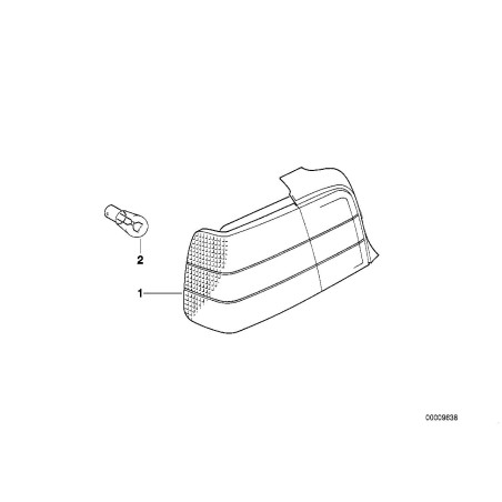 Clignotant arrière droit - Pièce d'origine BMW 82199402992