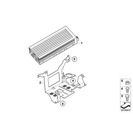 Amplificateur audio individuel - Pièce d'origine BMW 65127851364