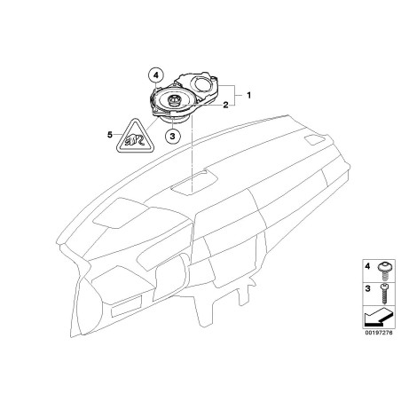 Haut-parleur coaxial audio individuel - Pièce d'origine BMW 65137838915