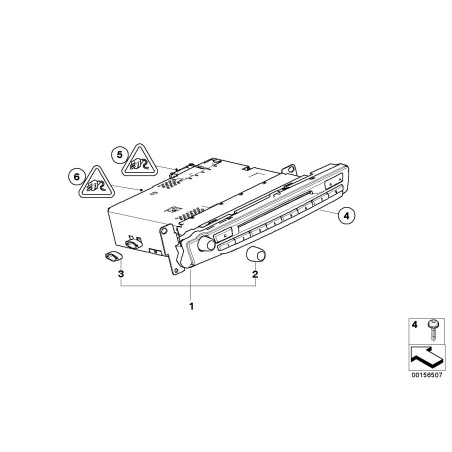 Bouton d'infodivertissement - Pièce d'origine BMW 65126966510