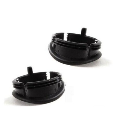 Ensemble de deux bouchons noirs d'ouverture de porte intérieure - Pièce d'origine BMW 51417053791/51417053792 Ensemble de deux bouchons noirs d'ouverture de porte intérieure - Pièce d'origine BMW 51417053791/51417053792