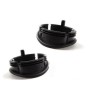 Ensemble de deux bouchons noirs d'ouverture de porte intérieure - Pièce d'origine BMW 51417053791/51417053792 Ensemble de deux bouchons noirs d'ouverture de porte intérieure - Pièce d'origine BMW 51417053791/51417053792
