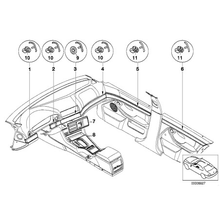 Insertion - Pièce d'origine BMW 51417001629