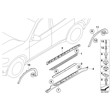 Pièce d'origine - Insert BMW 51777177063 Pièce d'origine - Insert BMW 51777177063