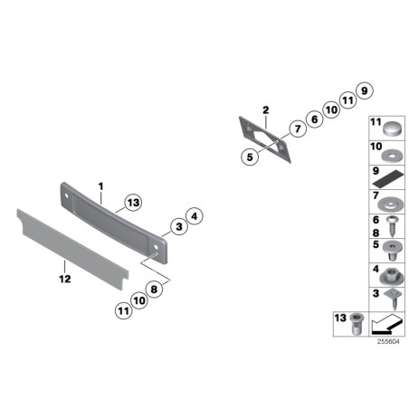 Écrou d'insertion - Pièce d'origine BMW 51181852299