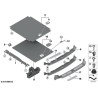 Insérer en acier inoxydable - Pièce d'origine BMW 51477250959 Insérer en acier inoxydable - Pièce d'origine BMW 51477250959