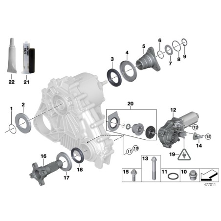 Installation de graisse - Pièce d'origine BMW 83232357146