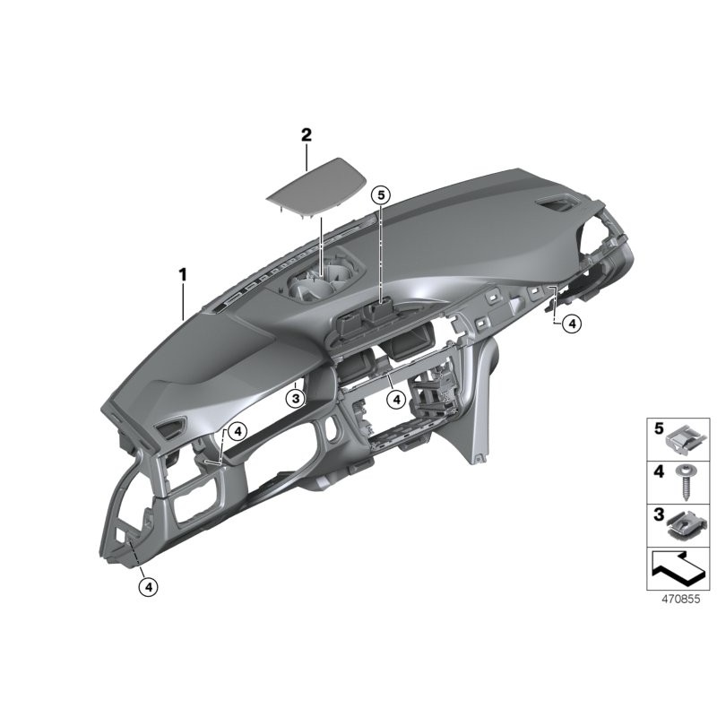 Affichage tête haute du tableau de bord - Pièce d'origine BMW 51459247997