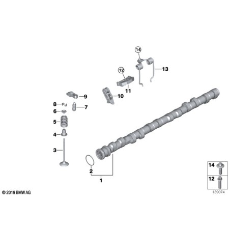 Tappet hydraulique d'admission - Pièce d'origine BMW 11337548690