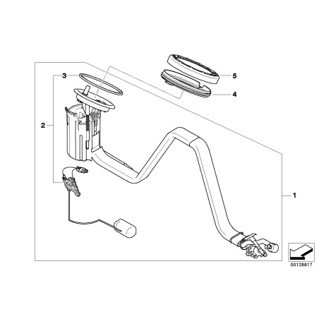 Pompe à carburant dans le réservoir - Pièce d'origine BMW 16117373503