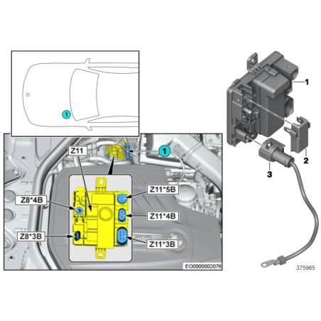 Module d'alimentation intégré - Pièce d'origine BMW 12637591534