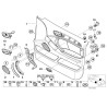 Poignée de porte intérieure gauche - Pièce d'origine BMW 51417000231 Poignée de porte intérieure gauche - Pièce d'origine BMW 51417000231