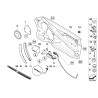 Garniture de poignée de porte intérieure gauche - Pièce d'origine BMW 51417042877 Garniture de poignée de porte intérieure gauche - Pièce d'origine BMW 51417042877