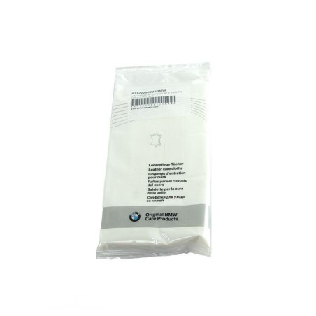 Nettoyage des lingettes humides pour l'entretien du cuir intérieur - Pièce d'origine BMW 83122298225