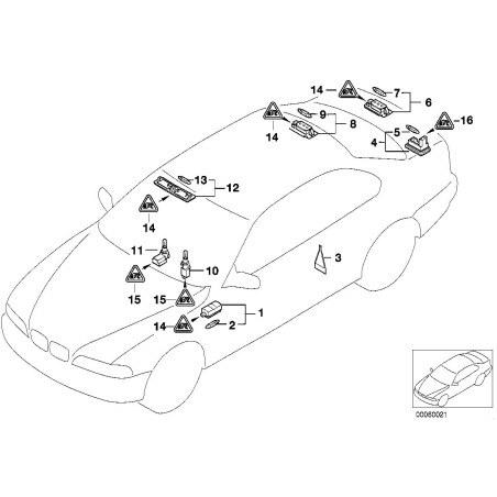 Lumière intérieure - Pièce d'origine BMW 63318371631
