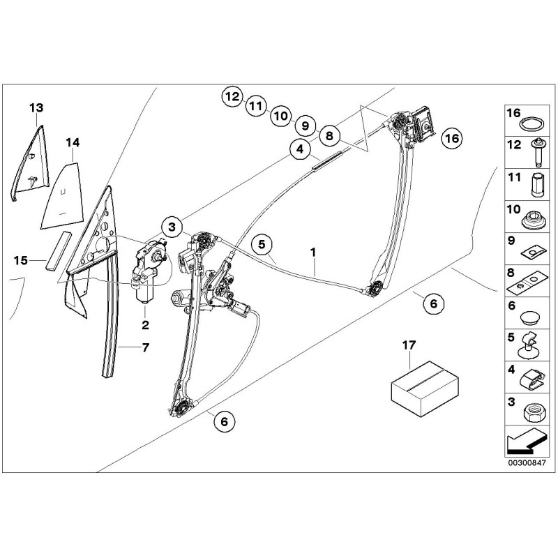 Cache de rétroviseur intérieur gauche - Pièce d'origine BMW 51328204175