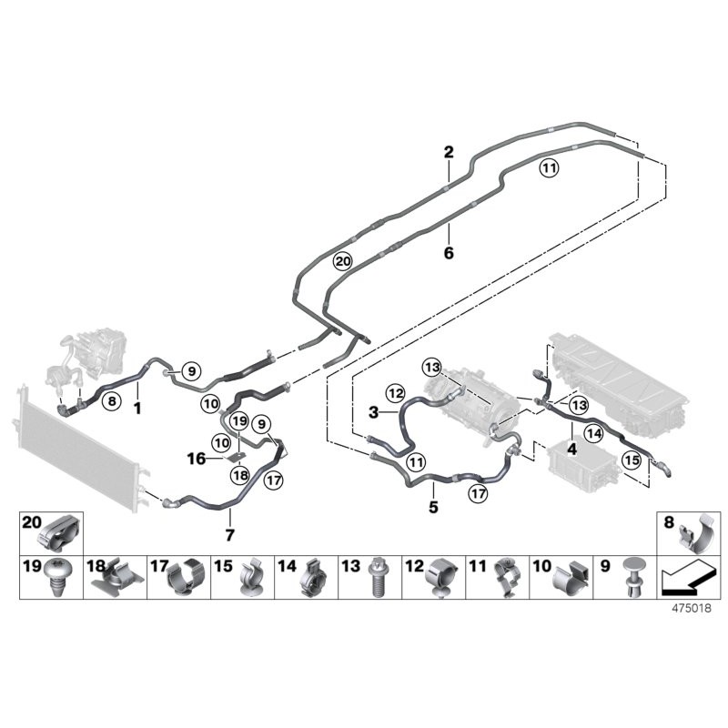 Rivet d'expansion de montage de garniture intérieure - Pièce d'origine BMW 51498166702