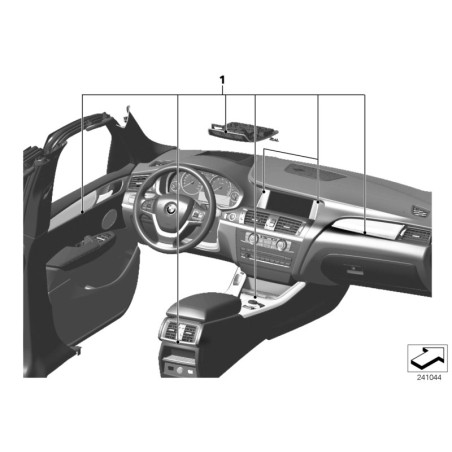 Ensemble de garniture intérieure chromée - Pièce d'origine BMW 51162185553 Ensemble de garniture intérieure chromée - Pièce d'origine BMW 51162185553