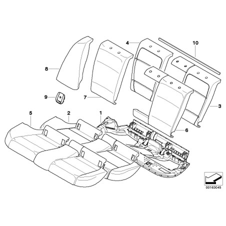 Cache ISOFIX - Prix à l'unité - Pièce d'origine BMW 52207152209