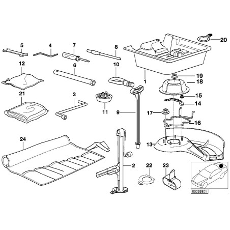 Jack - Pièce d'origine BMW 71121181801