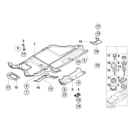 Tampon de levage - Pièce d'origine BMW 51718407559