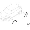 Extension d'aile arrière gauche JCW - Pièce d'origine BMW 51777365161 Extension d'aile arrière gauche JCW - Pièce d'origine BMW 51777365161