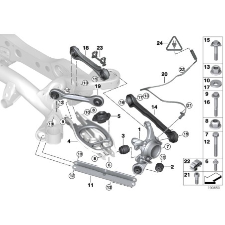 Broche de roi gauche - Pièce d'origine BMW 33326774807