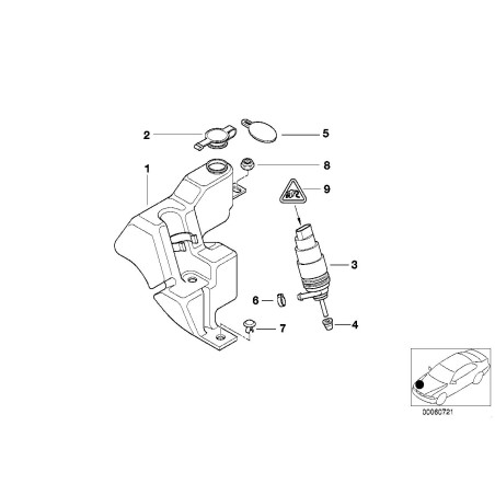 Étiquette - Pièce d'origine BMW 51141885911