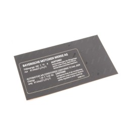 Étiquette - Pièce d'origine BMW 64506985512