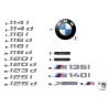 Étiquette autocollante Badge Emblème - Pièce d'origine BMW 51147135550 Étiquette autocollante Badge Emblème - Pièce d'origine BMW 51147135550