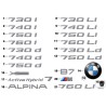 Étiquette Autocollante Insigne Emblème - Pièce d'origine BMW 51147187125 Étiquette Autocollante Insigne Emblème - Pièce d'origine BMW 51147187125