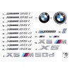 Étiquette autocollante en chrome avec badge et emblème - Pièce d'origine BMW 51148059011 Étiquette autocollante en chrome avec badge et emblème - Pièce d'origine BMW 51148059011