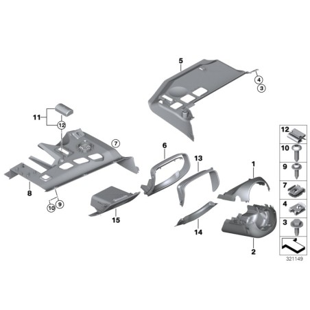 Couvercle de lampe - Pièce d'origine BMW 51458166683