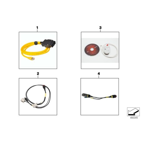 Câble LAN - Pièce d'origine BMW 61128417550