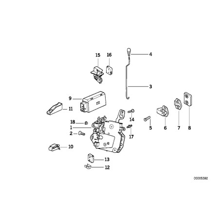 Gâche de verrouillage - Pièce d'origine BMW 51218399245