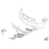 LCI 2007/03 - 2010 Bande de garniture de pare-chocs avant - Pièce d'origine BMW 51117178096