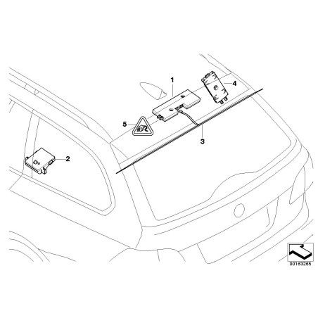 Amplificateur d'antenne Lci Diversity - Pièce d'origine BMW 6934846