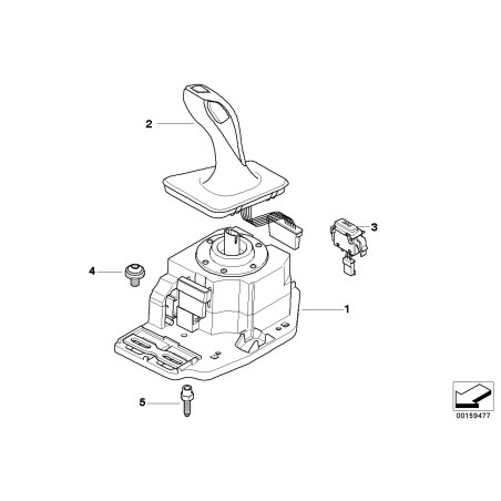 Poignée de sélecteur de vitesse de transmission automatique LCI - Pièce d'origine BMW 61319208272