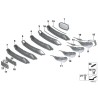 Grille de rein avant droite de base LCI - Pièce d'origine BMW 51137467458 Grille de rein avant droite de base LCI - Pièce d'origine BMW 51137467458